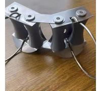 Poulie Double de Grand Diamètre pour Chemin de Câbles, Réduisant l'Effort Nécessaire pour les Câbles d'Alimentation et de Commande Épais