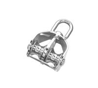 Poulie double M15-M100 (1 unité), galet en acier inoxydable 304, charge maximale de 1500 kg, type en U(M25-150kg load)