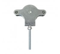 Poulie étendoir Wolfpack zinguée 60 mm Réa métallique à vis