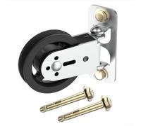 Poulie fixe murale de 88 mm pour systèmes de gym, roue de poulie en acier inoxydable avec rotation à 180 degrés pour une utilisation fluide et silencieuse