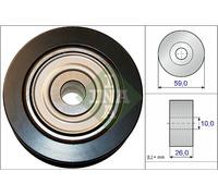 Poulie Guide / Guidage,Courroie Poly-V pour Citroen Citroën Mitsubishi Peugeot