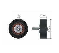 NTY Galet enrouleur de courroie d'accessoire RNK-CT-023 pour Citroën