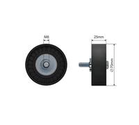 Poulie Idler V-Belt Pour Ford C-Max II Fiesta VI Focus III 10-