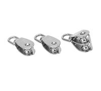 Poulie M15 robuste en acier inoxydable, simple, double, pivotante, pour corde de levage, pour gréement intérieur et extérieur, construction, utilisation marine