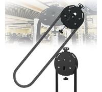 Poulie Musculation Système de poulie pour machine à câble, corde d'entraînement sans fin, corde en nylon de qualité supérieure, portable et réglable, entraînement complet du corps pour les b