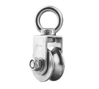 Poulie pivotante de type U/V en acier inoxydable 304, roulement duplex, système de poulie rotative amovible ultra-silencieux, roue de traction for salle de sport(280KGS,V Type)
