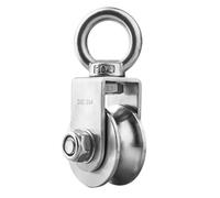 Poulie pivotante de type U/V, roulement duplex en acier inoxydable 304, système de poulie de rotation détachable ultra-silencieux, roue de traction for salle de sport(500KGS,V)