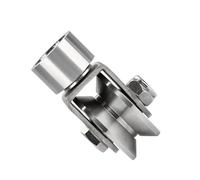 Poulie pivotante solide silencieuse en acier 304 - Poulies pivotantes - Excellente durabilité - Roues coulissantes pour portail, bureau, immeuble, porte d'entretien