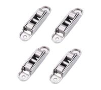 Poulie pour Fenêtre Coulissante | 4 Pièces Poulie De Portail Coulissant | Roulement Double Roue Ajustable Zinc Silencieux pour Cuisine Balcon Salon Bureau