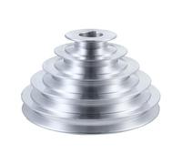 Poulie pour Pagode en Type A Alliage D’aluminium Courroie Trapézoïdale | Argenté, Adaptée à Arbre Moteur et Entraînement de Distribution, Conception Robuste