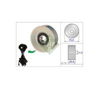 Poulie renvoi/transmission, courroie trapézoïdale à nervures INA 532 0676 10