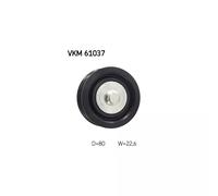 Poulie renvoi/transmission, courroie trapézoïdale à nervures SKF VKM 61037