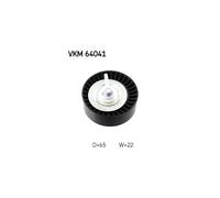 Poulie renvoi/transmission, courroie trapézoïdale à nervures SKF VKM 64041