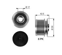 Poulie roue libre, alternateur GATES OAP7106