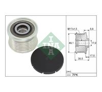 Poulie roue libre, alternateur Schaeffler INA 535 0344 10