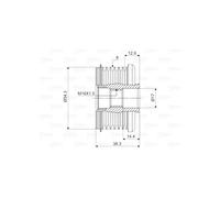 Valeo Poulie roue libre d'alternateur 588002