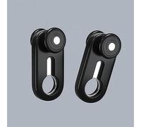 Poulie silencieuse for rail de rideau robuste, noire/blanche/grise(Black,50PCS)