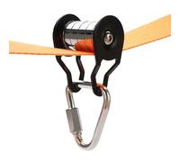 Poulie Slackline pour Enfants et Adults | Tyrolienne de Câble avec 5 Rouleaux | Tyrolienne de Sport en Plein Air, Glisse Facilement