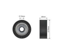 Poulie, Striées Convient pour Audi A2 00-05, Seat Ibiza/Cordoba 02-09