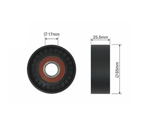 Poulie, Striées Convient pour Opel Astra H 1.9CDTI 2004 Vectra C 1.9