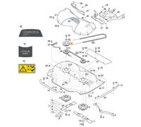 Poulie Transmission Tracteur Modèles COMBI95Q Original Stiga 1137-0011-01