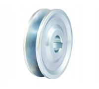 Poulie trapézoïdale HA SPA 1x13mm 110mm Poulie à double roue Poulie de moteur électrique Entraînement par courroie trapézoïdale (Diamètre d'alésage: 25mm, Clavette 8mm)