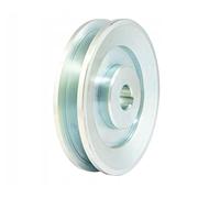 Poulie trapézoïdale HZ SPZ 1x10mm 120mm Poulie à double roue Poulie de moteur électrique Entraînement par courroie trapézoïdale (Diamètre d'alésage: 35mm, Clavette 10mm)