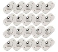 Poulie universelle auto-adhésive, roues rotatives, roulettes pivotantes, for boîte de rangement de meubles, armoire poubelle à roulettes, 4 à 20 pièces(20pcs)