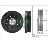 Poulie, vilebrequin INA 544 0134 10 pour FORD MONDEO III (B5Y) 2 2001-2007