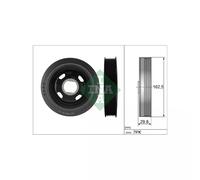 Poulie de vilebrequin 544 0179 10 INA pour NISSAN RENAULT OPEL