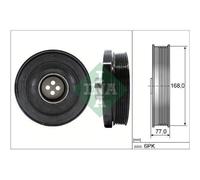 Poulie de vilebrequin avec amortisseur de vibrations 544 0130 10 INA pour BMW 1