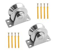 Poulies à rainure en V en acier inoxydable 304 - Rouleaux d'équipement de gym silencieux, lot de 2 poulies à courroie trapézoïdale robustes pour un fonctionnement fluide et une durabilité