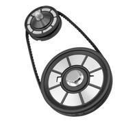 Poulies alu noires d'alternateur et vilebrequin pour VOLKSWAGEN moteur type 1