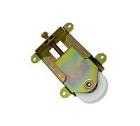 Poulies concaves for portes et fenêtres coulissantes, galet de 1-1/2 pouce, ensemble miroir coulissant, boîtier en acier, roulements à billes(6pc)