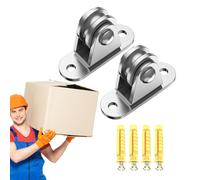 Poulies pour câble | Tendeur en acier inoxydable - Poulie de levage silencieuse capacité de charge 80 kg haute résistance | Pour bricolage plafond Garage Gym Kayak Arbre d'exercice