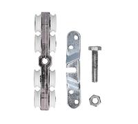 Poulle de porte de douche - Matériau en alliage de zinc et pom durable, glissement lisse à faible bruit, installation facile pour toutes les portes de douche, usure longue -