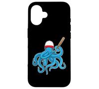 Poulpe Baseball Batte de Baseball Sport Coque pour iPhone 16