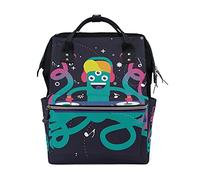 Poulpe Drôle Sac à Langer Sac à Dos Grande Capacité Multifonction Sac à Couches pour Voyage Maman Femme Papa