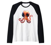 Poulpe Petite Pieuvre Mer Amour Doux Poulpe Manche Raglan