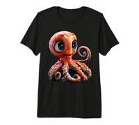 Poulpe Petite Pieuvre Mer Amour Doux Poulpe T-Shirt Haut de Gamme