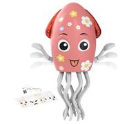 Poulpe - Robot musical pieuvre dimensionnant avec mouvement à lumière LED brillante, design animé du mouvement des tentacules | Compagnon de jeu éducatif pour âgés