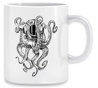 Poulpe Scaphandre Autonome Plongeur Casque Tasse Ceramic Mug Cup