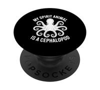 Poulpe Spirit Animal Amoureux des Céphalopodes PopSockets PopGrip Adhésif