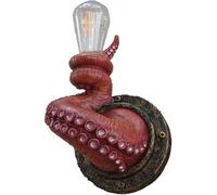 Poulpe Tentacule Applique Murale Antique Applique Murale Éclairage Tentacule Monstres Appliques Murales Rustique Octopus Griffe Appliques Murales Animaux Créatifs pour La Décoration, Red