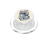 Poulpe Vintage Esthétique Japonaise PopSockets PopGrip pour MagSafe