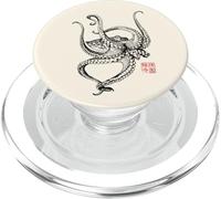 Poulpe Vintage Esthétique Japonaise PopSockets PopGrip pour MagSafe