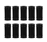 Poulsive de bétail de la Ferme de Poulet 10pcs Connecteur d'adaptateur d'adaptateur de Pipe à Eau Potable en Plastique pour Canard d'oie de Poulet (Noir)
