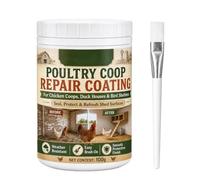 Poultry Coop Repair Coating, Brush-On Waterproof Seal, 100g (1pc) | Brush-on, Quick-drying, Blocks Rain, Repels Damp, Weather-resistant Coating for Chicken Coops, Duck Houses & Bird Shelters