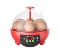 Poultry Egg Incubator, 6-Slot Hatching Machine, 8.46x6.1 Inches Case with Clear Build, Automatic Temperature Control, Smart Brooder with Modern Style, Hatchery for Duck & Quail