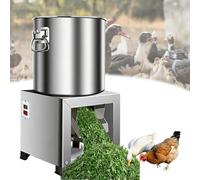 Poultry Feed Processing Chopper, Grinder,Durable Stainless Steel Construction,with 4 Blades, High Output Efficiency, for Vegetables Grains, Peanut, Ginger, Garlic